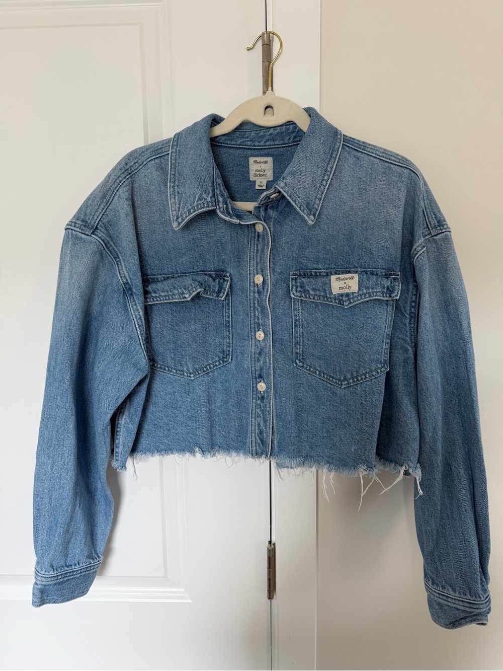 Madewell x Holly Dickson Cropped Jean Jacket